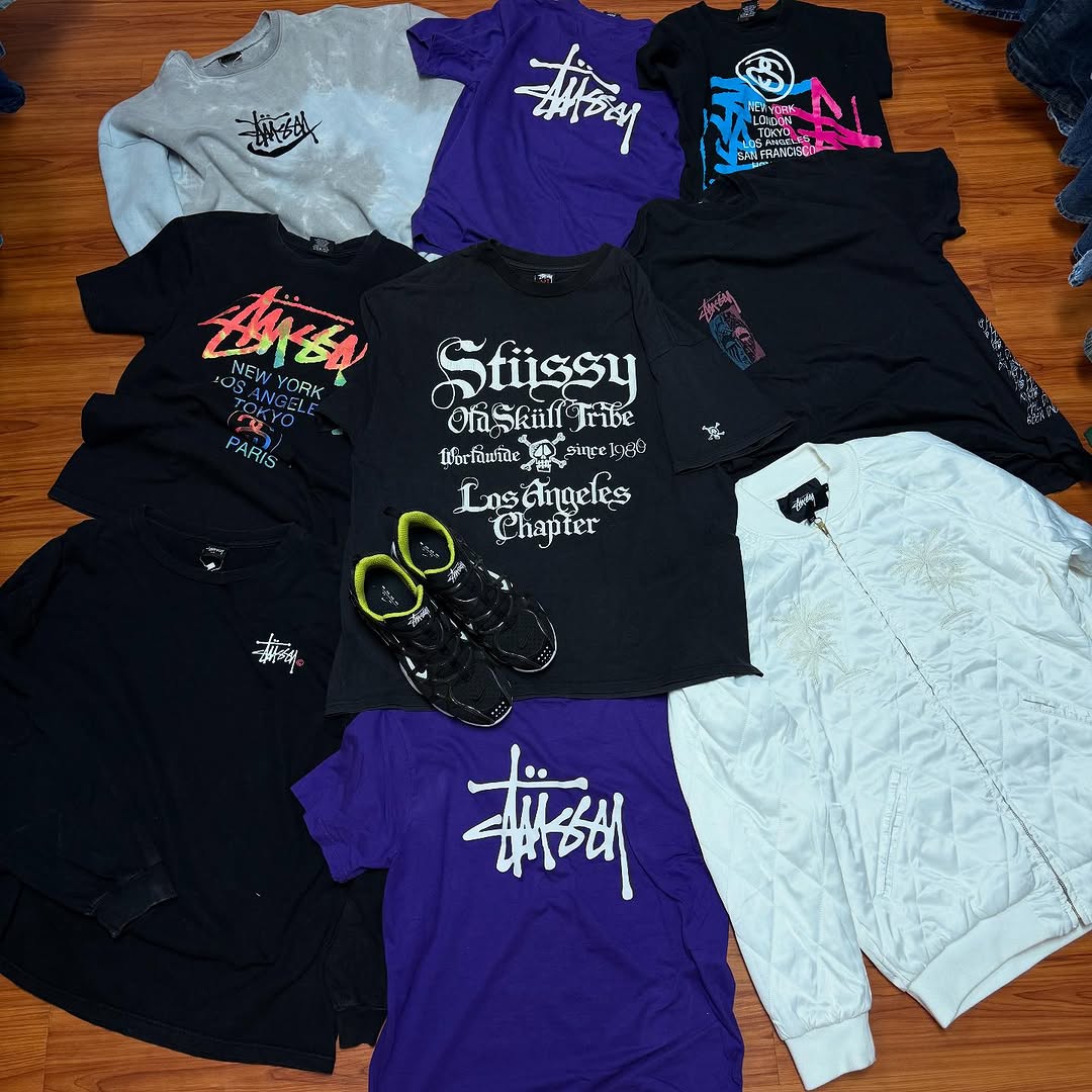 Stussy vintage tees and streetwear collection